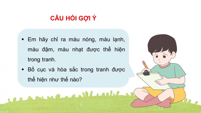 Soạn giáo án điện tử mĩ thuật 4 CTST bản 2 Bài 5: Phong cảnh quê hương