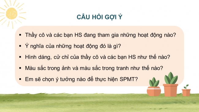 Soạn giáo án điện tử mĩ thuật 4 CTST bản 2 Bài 13: Kỉ niệm về thầy cô