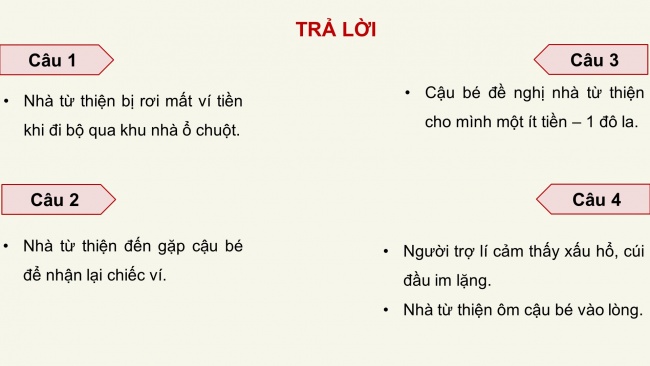 Soạn giáo án điện tử tiếng việt 4 cánh diều Bài 3 Nói và nghe 1: Kể chuyện: Chiếc ví