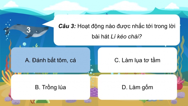 Soạn giáo án điện tử âm nhạc 4 cánh diều Tiết 7: Nhạc cụ: Nhạc cụ thể hiện tiết tấu, Nhạc cụ thể hiện giai điệu; Thường thức âm nhạc - Hình thức biểu diễn: đơn ca, song ca, tốp ca, đồng ca