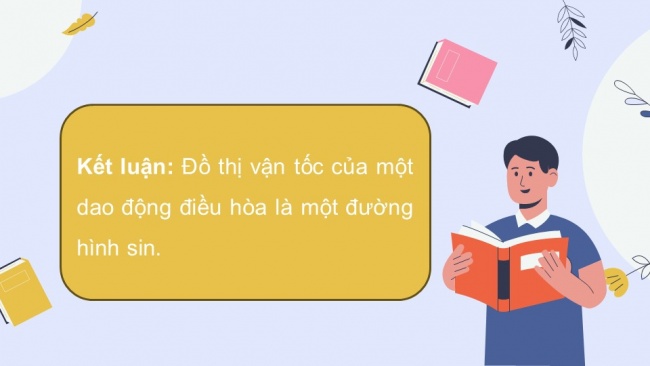 Soạn giáo án điện tử vật lí 11 KNTT Bài 3: Vận tốc, gia tốc trong dao động điều hoà