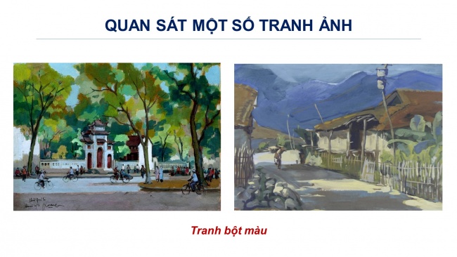 Soạn giáo án điện tử mĩ thuật 11 KNTT Bài 1: Kĩ thuật vẽ màu nước