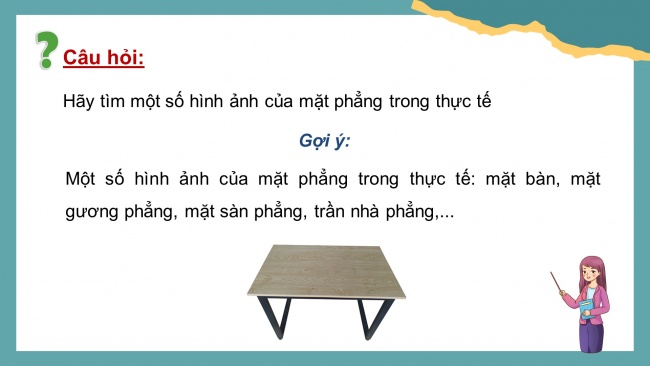 Soạn giáo án điện tử toán 11 KNTT Bài 10: Đường thẳng và mặt phẳng trong không gian