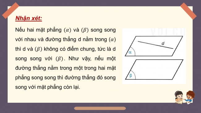 Soạn giáo án điện tử toán 11 KNTT Bài 13: Hai mặt phẳng song song