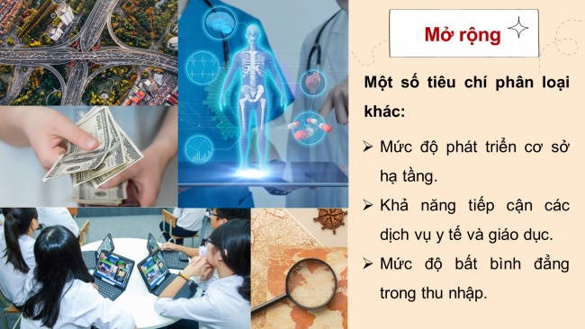 Soạn giáo án điện tử địa lí 11 KNTT Bài 1: Sự khác biệt về trình độ phát triển kinh tế – xã hội của các nhóm nước