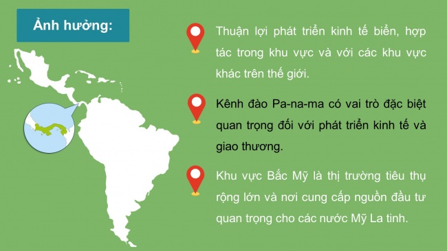 Soạn giáo án điện tử địa lí 11 KNTT Bài 6: Vị trí địa lí, điều kiện tự nhiên, dân cư và xã hội khu vực Mỹ La tinh (Phần 1)