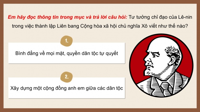 Soạn giáo án điện tử lịch sử 11 KNTT Bài 3: Sự hình thành Liên bang Cộng hoà xã hội chủ nghĩa Xô viết