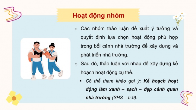 Soạn giáo án điện tử HĐTN 11 KNTT Chủ đề 1: Xây dựng và phát triển nhà trường - Hoạt động 4, 5