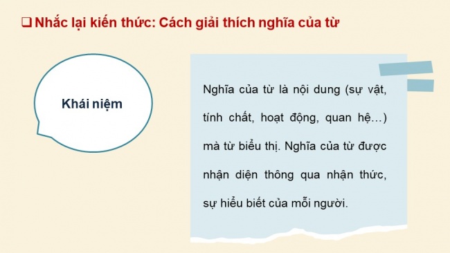 Soạn giáo án điện tử ngữ văn 11 CTST Bài 2 TH tiếng Việt: Cách giải thích nghĩa của từ