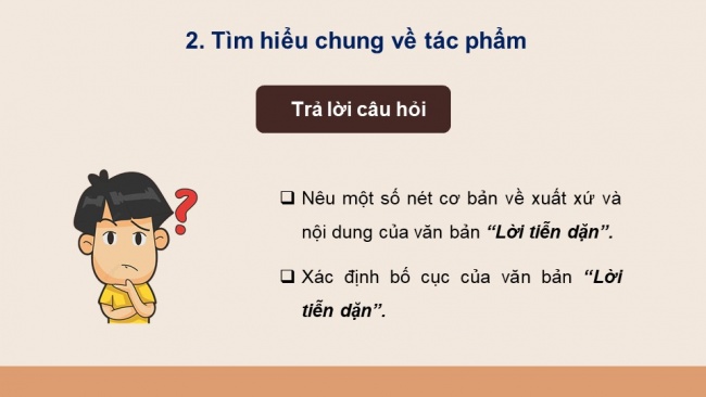 Soạn giáo án điện tử ngữ văn 11 CTST Bài 3 Đọc 1: Lời tiễn dặn