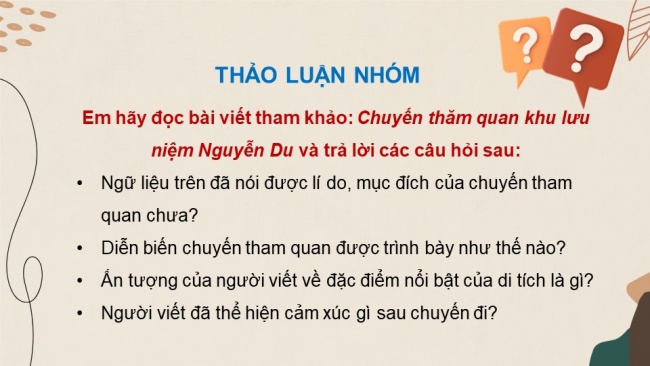 Soạn giáo án điện tử Ngữ văn 8 KNTT Bài 1 Viết: Viết bài văn kể lại một chuyến đi (tham quan một di tích lịch sử, văn hoá)