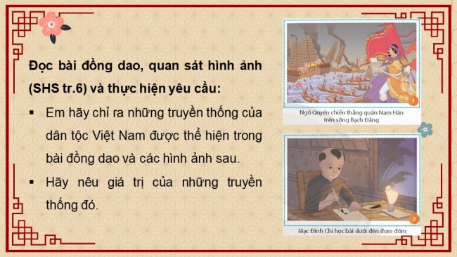 Soạn giáo án điện tử Công dân 8 CTST Bài 1: Tự hào về truyền thống dân tộc Việt Nam