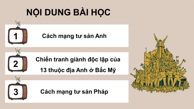 Soạn giáo án điện tử Lịch sử 8 CTST Bài 1: Các cuộc cách mạng tư sản ở châu Âu và Bắc Mỹ (P1)