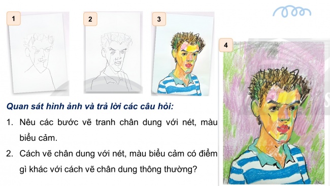 Soạn giáo án điện tử Mĩ thuật 8 CTST (bản 1) Bài 3: Tranh chân dung theo trường phái Biểu hiện