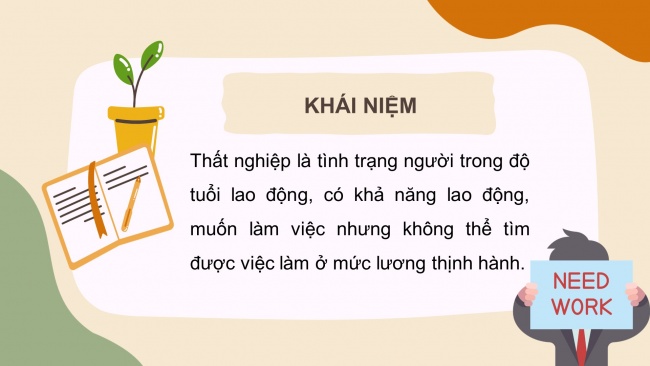 Soạn giáo án điện tử kinh tế pháp luật 11 CTST Bài 4: Thất nghiệp trong kinh tế thị trường