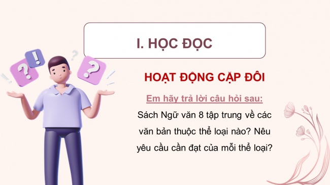 Soạn giáo án điện tử Ngữ văn 8 CD: Bài Mở đầu