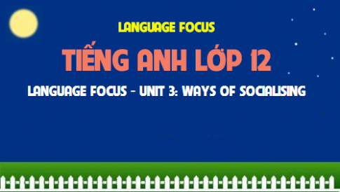 Language focus Unit 3: Ways of socialising Cách thức giao tiếp xã hội