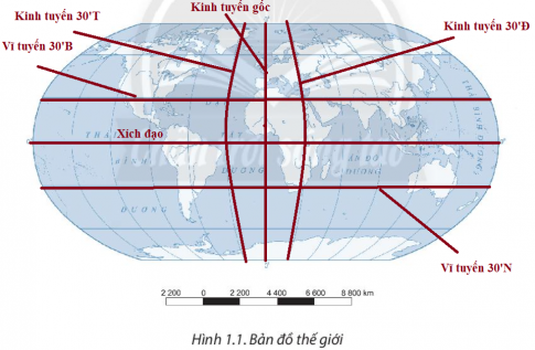 [Chân trời sáng tạo] Giải SBT lịch sử và địa lí 6 bài 1: Hệ thống kinh, vĩ tuyến và tọa độ địa lí
