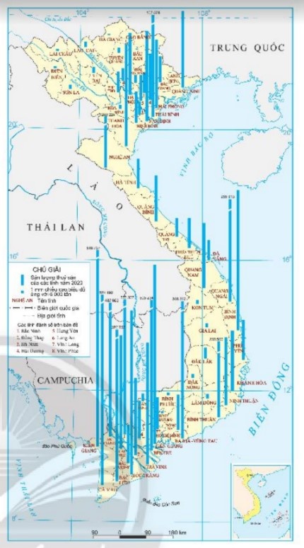 Giải bài 1 Một số phương pháp biểu hiện các đối tượng địa lí trên bản đồ