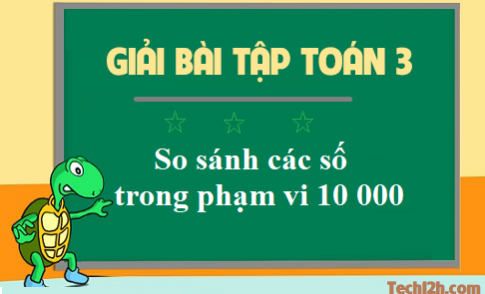 Giải bài so sánh các số trong phạm vi 10 000