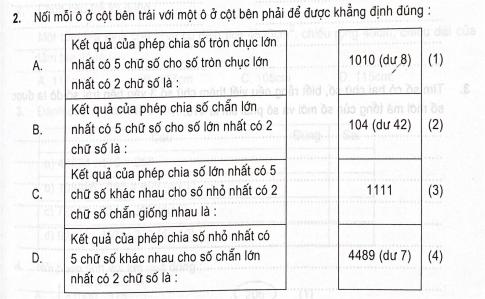 Phiếu bài tập tuần 15 toán 4 tập một (Đề B)