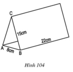 Giải Câu 25 Bài 5: Diện tích xung quanh của hình lăng trụ đứng - sgk Toán 8 tập 2 Trang 111