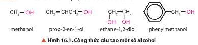  Quan sát hình 16.1 và hình 16.2 cho biết nguyên tử carcbon liên kết với nhóm chức hydroxy có đặc điểm gì? Cách xác định bậc alcohol như thế nào