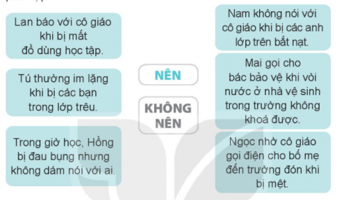 [KNTT] Giải VBT Đạo đức 2 bài 12: Tìm kiếm sự hỗ trợ khi ở trường