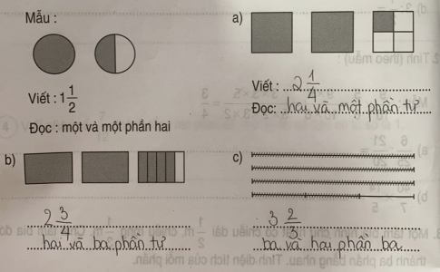 Lời giải bài tập thực hành toán 5: Hỗn số 