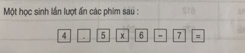 Giải bài tập thực hành toán 5: Giới thiệu máy tính bỏ túi