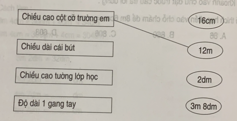 Giải bài tập thực hành toán 3: Thực hành đo độ dài