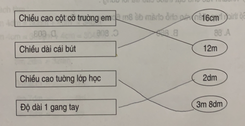 Lời giải bài tập thực hành toán 3: Thực hành đo độ dài