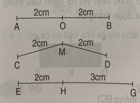 Giải bài tập thực hành toán 3: Điểm ở giữa, trung bình của đoạn thẳng