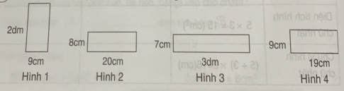 Giải bài tập thực hành toán 3: Diện tích hình chữ nhật