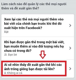 Cách chặn người khác không thể gắn thẻ bạn trên Facebook bằng điện thoại Android.