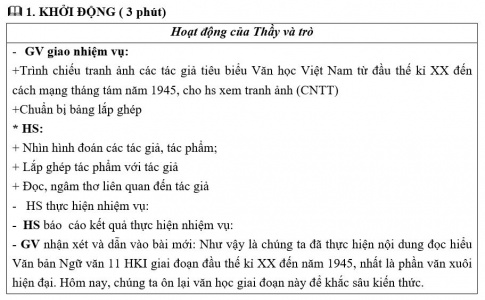 Giáo án PTNL bài Ôn tập văn học (học kì I)