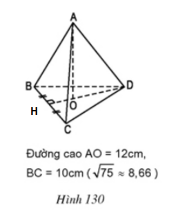 Giải Câu 45 Bài 9: Thể tích của hình chóp đều - sgk Toán 8 tập 2 Trang 124-3