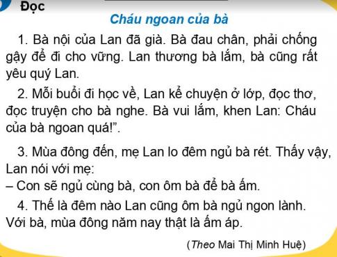 [Phát triển năng lực] Tiếng việt 1 bài 26D: Cháu muốn ông bà vui