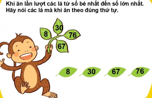 [Phát triển năng lực] Giải toán 1 bài: Sắp thứ tự các số trong phạm vi 100