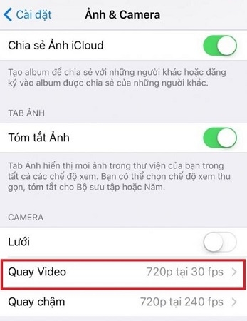 Cách đơn giản để tiết kiệm dung lượng khi quay video trên iPhone