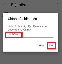 Cách đặt biệt danh Facebook messenger trên điện thoại Android