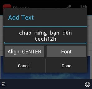 Cách viết chữ lên ảnh, chèn chữ vào ảnh trên điện thoại