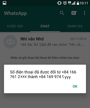 Hướng dẫn đổi số điện thoại trên Whatsapp Messenger