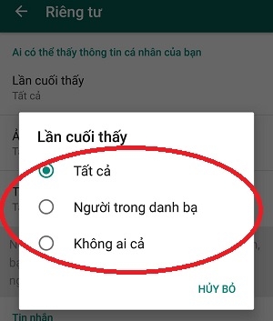 Hướng dẫn cách thiết lập chế độ riêng tư trong Whatsapp messenger