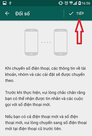 Hướng dẫn đổi số điện thoại trên Whatsapp Messenger