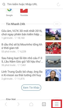 Cách tắt và bật chế độ bảo mật UC Browser trên điện thoại Android