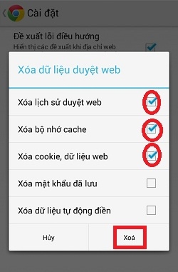 Cách xem lại và xóa lịch sử trình duyệt Chrome trên điện thoại Android