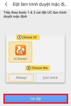 Cách xóa lịch sử trình duyệt Web của UC trên điện thoại Android