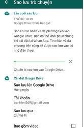 Hướng dẫn thay đổi hình nền và sao lưu trò chuyện  trong chat Whatsapp messenger