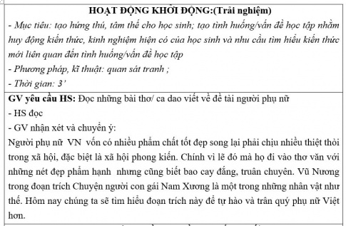 Giáo án PTNL bài Chuyện người con gái Nam Xương